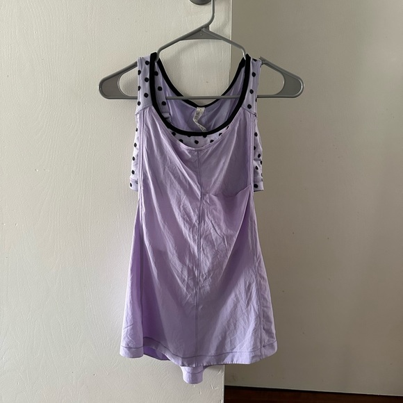 lululemon athletica Tops - Lululemon lilac sports bra tank top